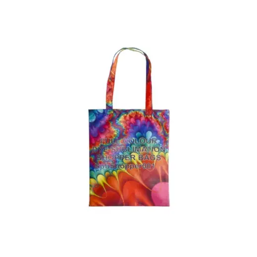 Poly Oxford Sublimation Shopper - Medium Branded